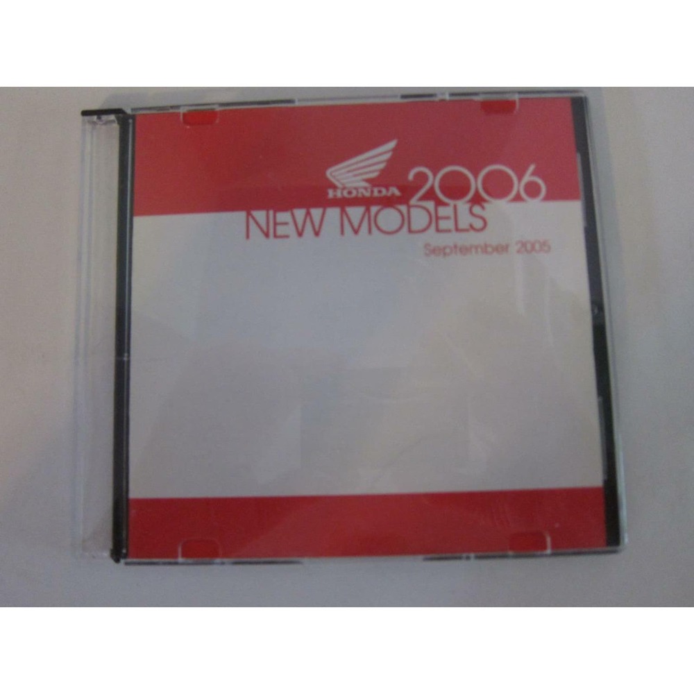 Honda Motors Division Redbook CD for press 2006 Street OFF Road ATV Scooters